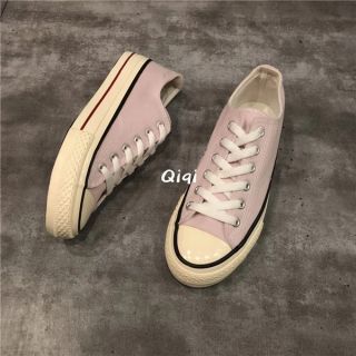 Giày Thể Thao Ulzzang Dáng Converse Tím Nhạt