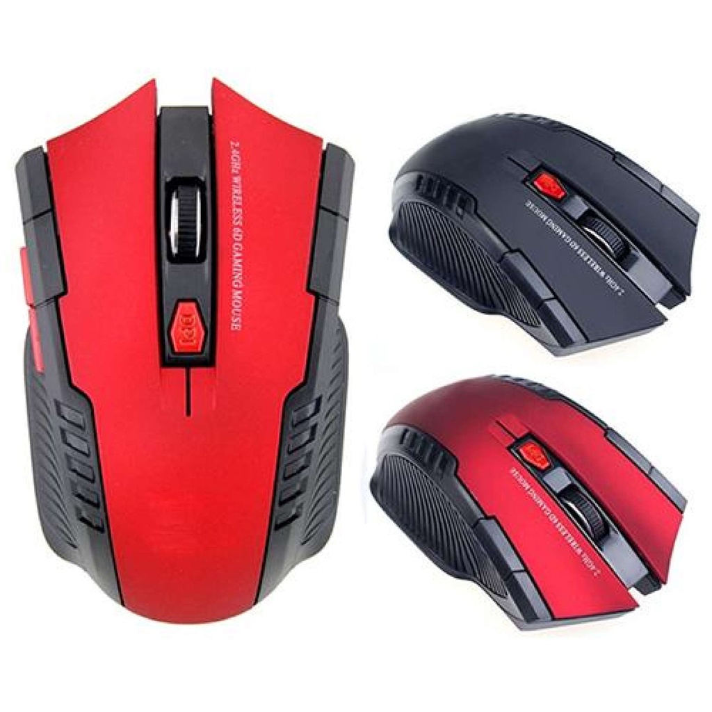 Chuột Chơi Game Quang Không Dây Di Động Mini 2.4Ghz, Cho PC Máy Tính Xách Tay