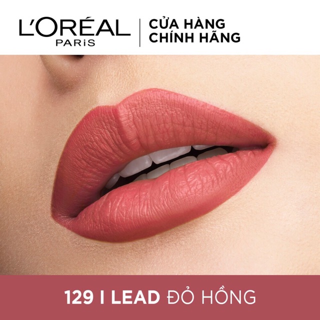 Son kem lì mềm môi cao cấp L’Oreal Paris 7ml màu 129