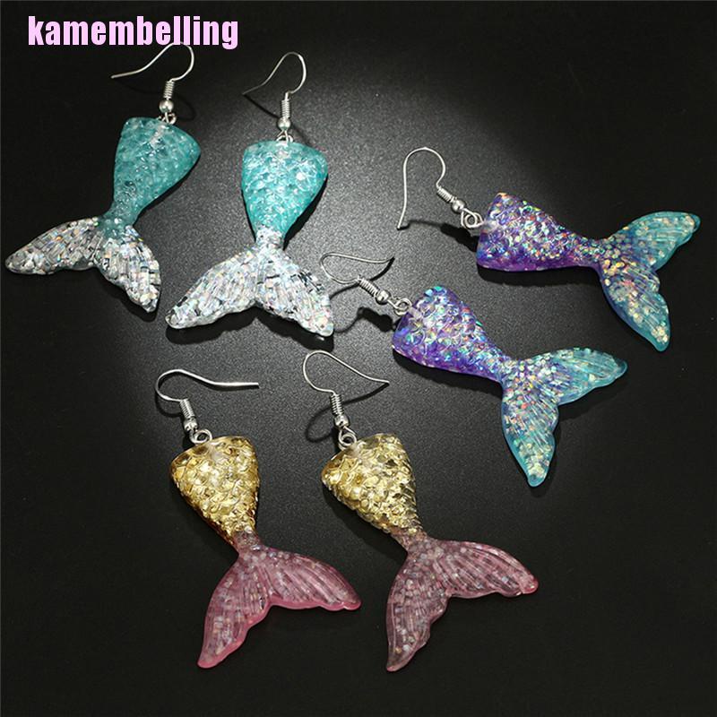 Bông Tai Handmade Hình Đuôi Cá Thời Trang Cho Nữ