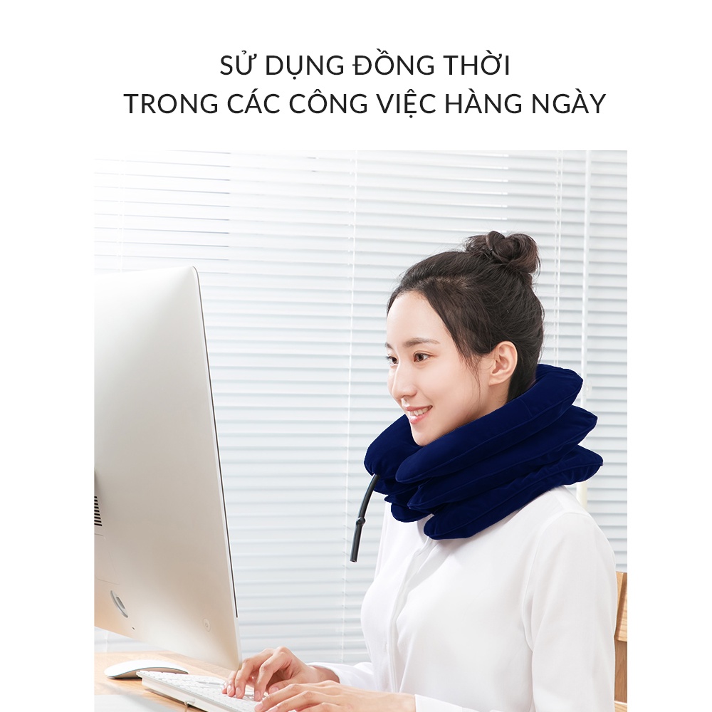 Đai cổ hơi kéo giãn cổ - Thiết bị nâng cổ hơi - Dụng cụ nâng cổ YUWELL TYPE B - TYPEB - Hỗ trợ các bệnh đau mỏi vai gáy