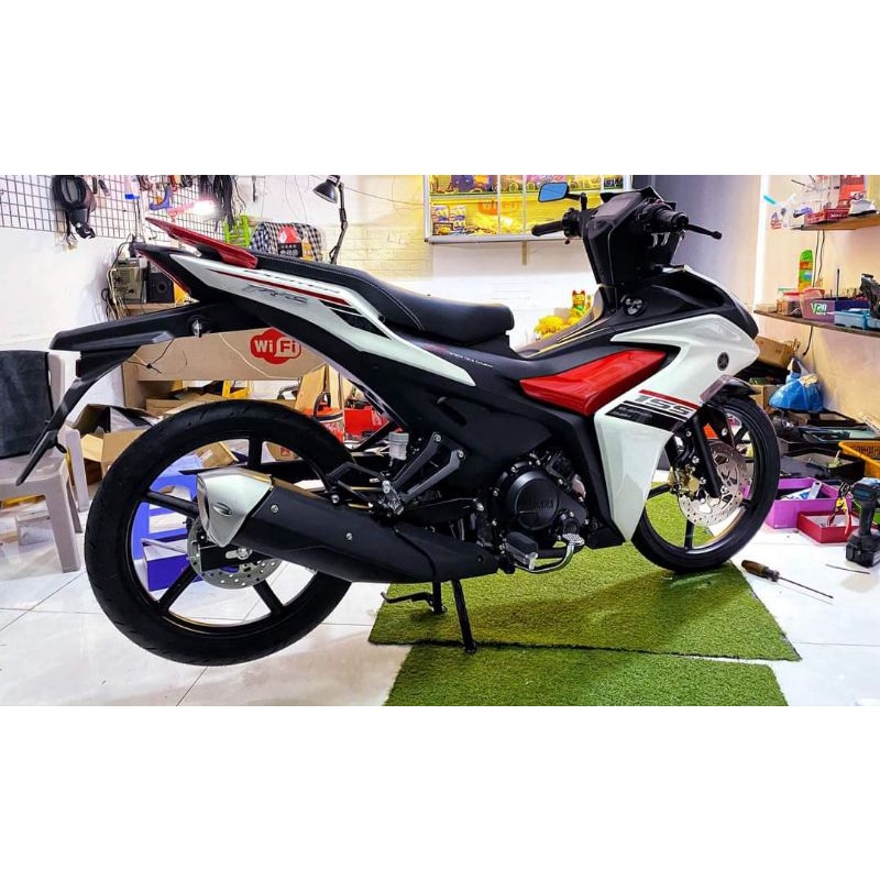 Yên exciter 155 , Mút yên exciter 155 , da yên logo