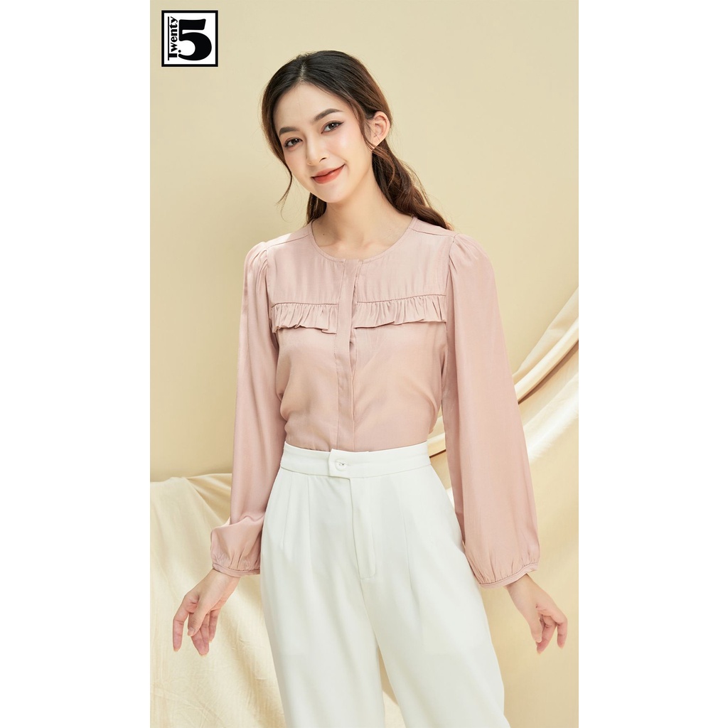 Áo sơ mi bèo ngang ngực Twentyfive N1026