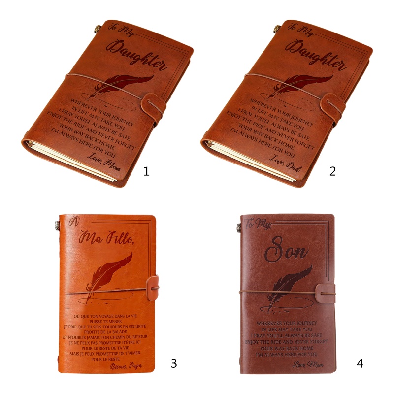 Wer Sổ Tay Nhật Ký Phong Cách Vintage Di Động Với Dây Đeo Đàn Hồi Khóa Có Thể Nạp Lại Cho Nam Và Nữ Gi
