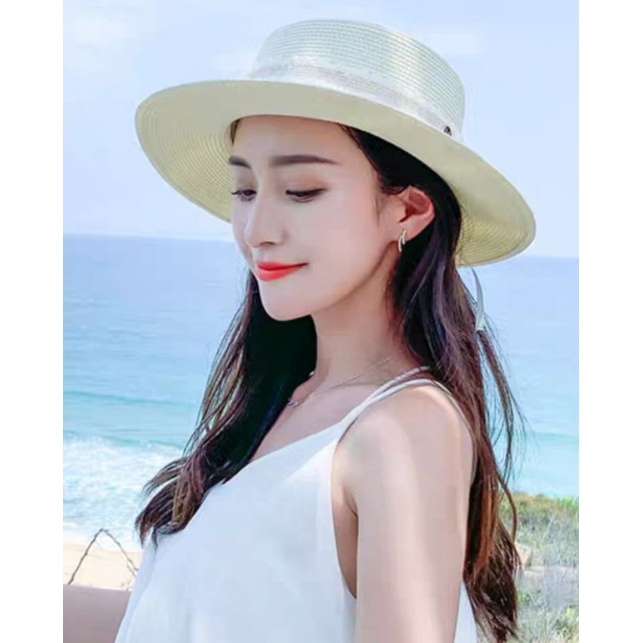 Nón mũ cói vành nhỏ đi biển đẹp thời trang Hàn Quốc Lh 0917399527