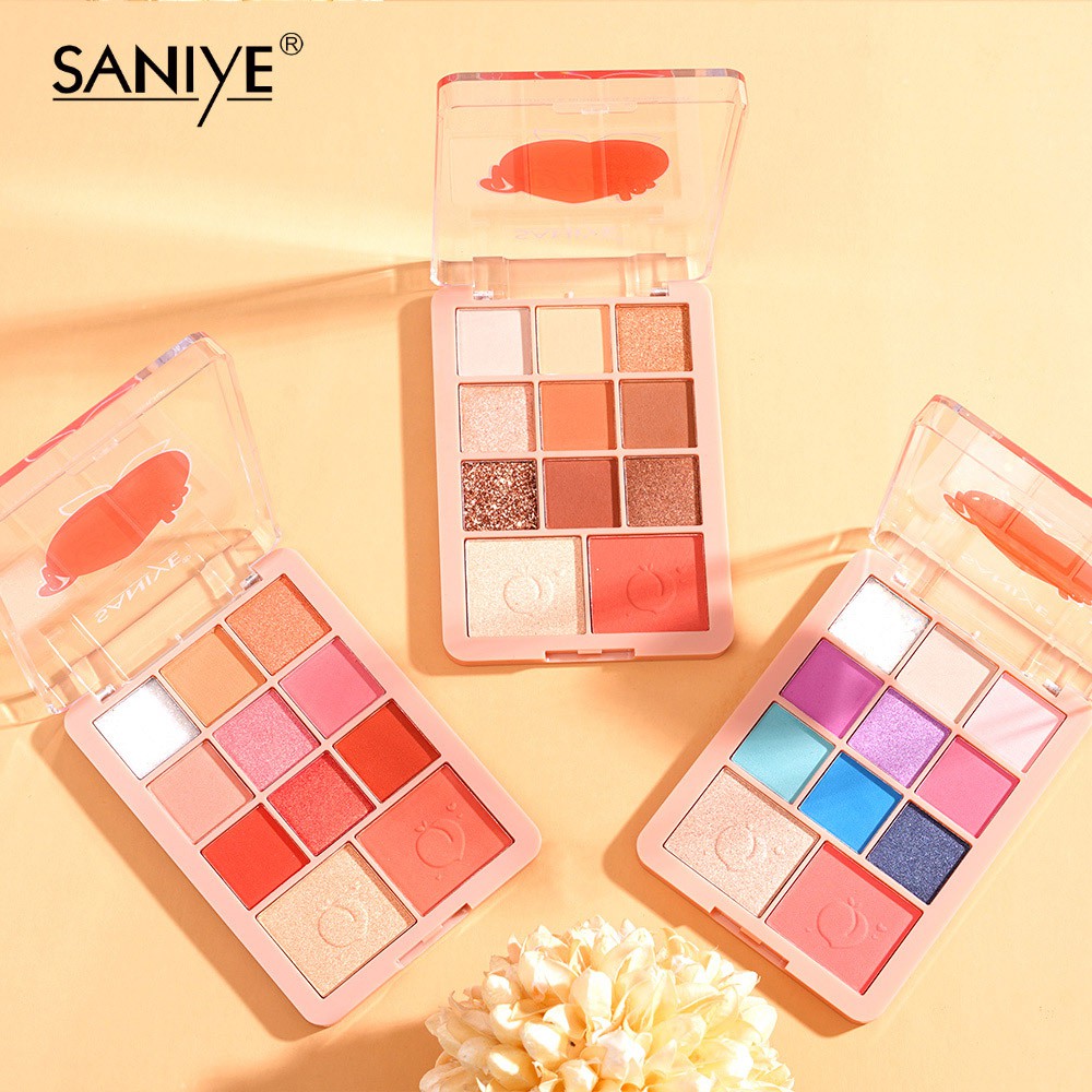 [Hàng mới về] Bảng Phấn Kết Hợp Gồm Phấn Mắt + Phấn Má Hồng + Phấn Bắt Sáng Trang Điểm Chuyên Nghiệp E118 | BigBuy360 - bigbuy360.vn