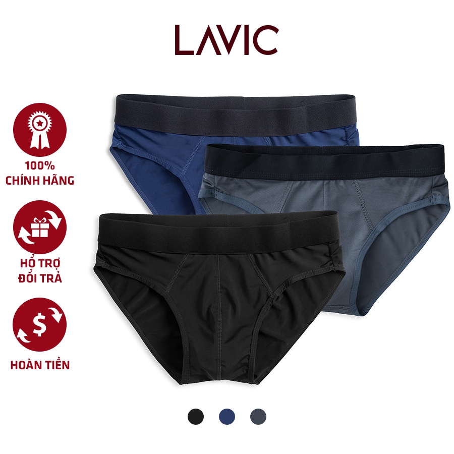 Quần lót nam vải thun lạnh LAVIC LV4113 - Co giãn form thoải mái - Quần lót tam giác chất liệu thấm hút tốt