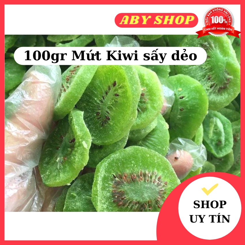 100gr Mứt Kiwi sấy dẻo ⚡ CHẤT LƯỢNG CAO ⚡ mứt sấy dùng trang trí bánh kẹo, làm bánh kẹo kết hợp