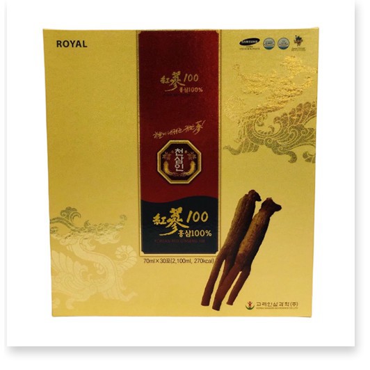 Nước Hồng Sâm nguyên chất 100- BIO Hàn Quốc 30 gói - 70ml