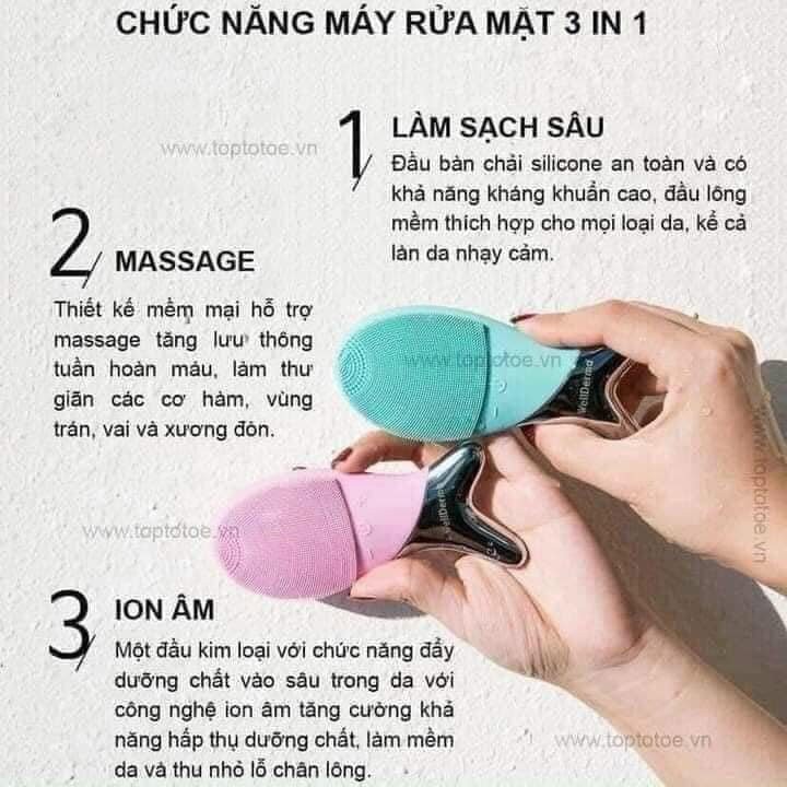 Máy rửa mặt cá - WELLDERMA CLEANSING FISH Hàn Quốc