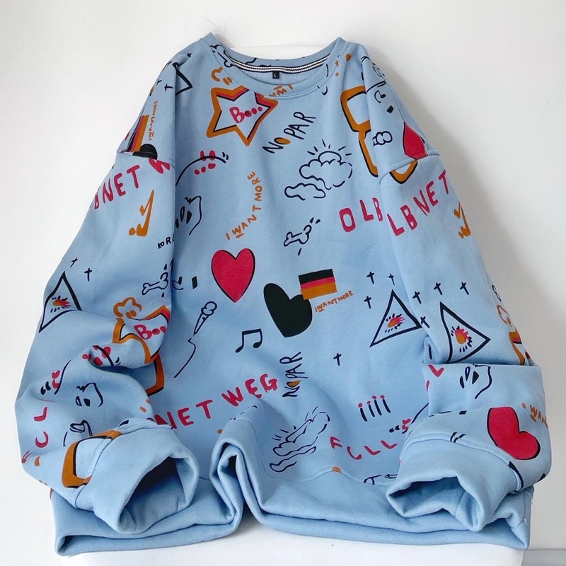 (CÓ SẴN) Áo sweater nỉ bông OLB ảnh thật 2t.clothes ( nam nữ đều mặc được )