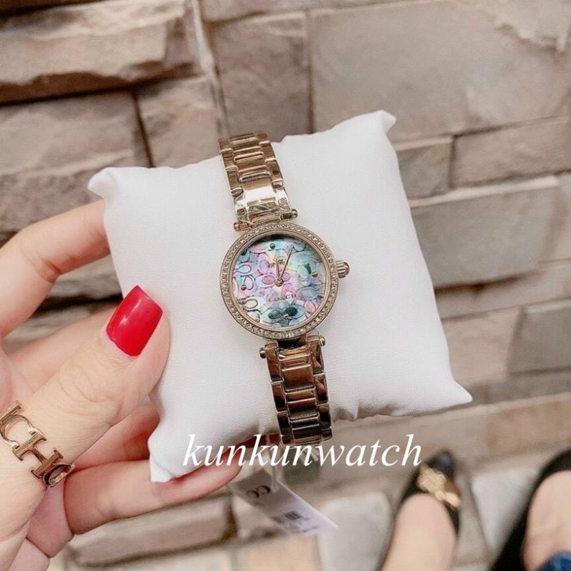 Đồng Hồ Nữ Coach 14503225 - Nền Mặt Hoa Văn - 26mm