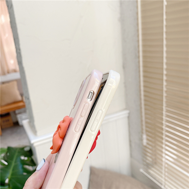 Ốp điện thoại silicone gắn hình nơ dễ thương cho Iphone 12 11 Pro Max 12 Mini Se 2020 Xs Max Xr X Xs 7 8 + | BigBuy360 - bigbuy360.vn
