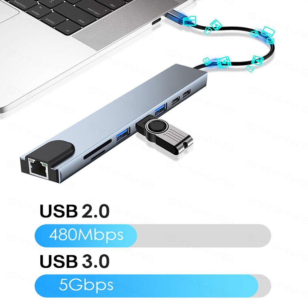 Đế Sạc Nhiều Cổng USB 3.0 4K HDMI Cho Laptop PC