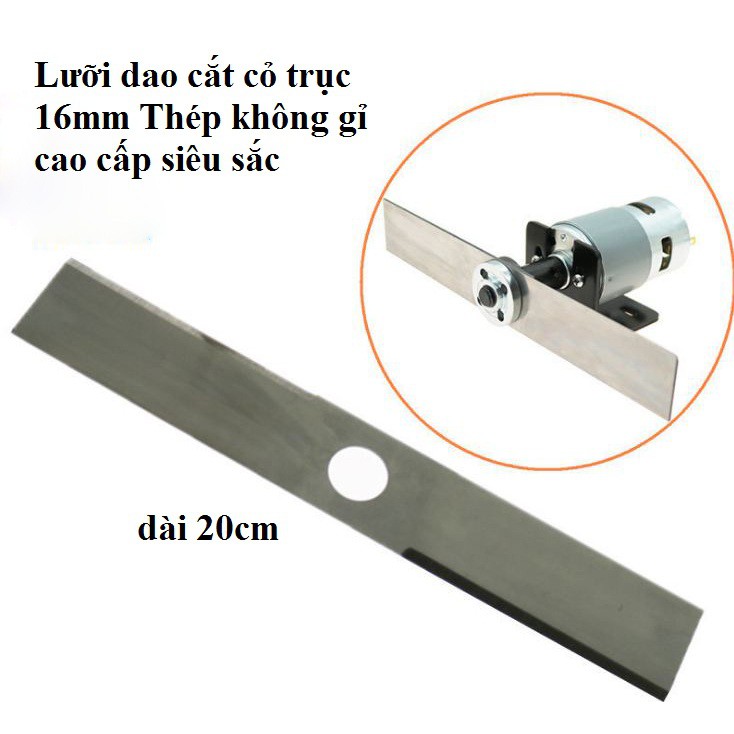 Lưỡi cắt cỏ dùng cho motor 775,895 lỗ ren 16mm