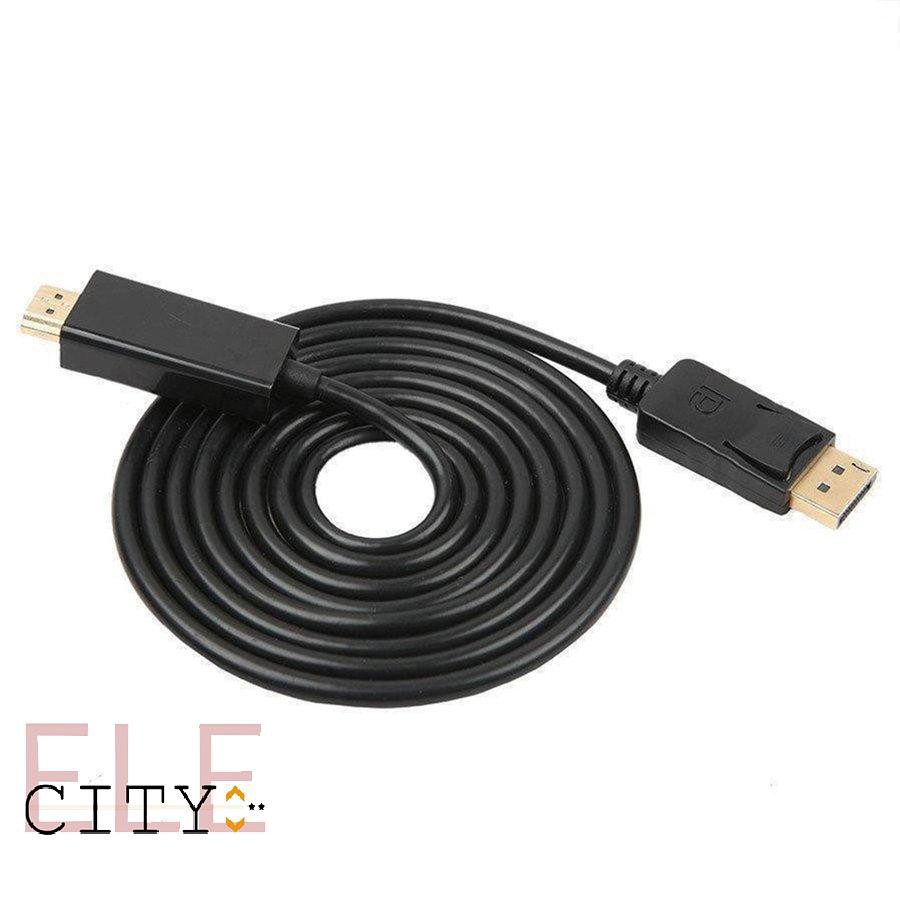 Cáp chuyển đổi 1.8M cổng hiển thị DP đầu cắm sang HDMI 4K cho máy tính xách tay máy tính bàn TV