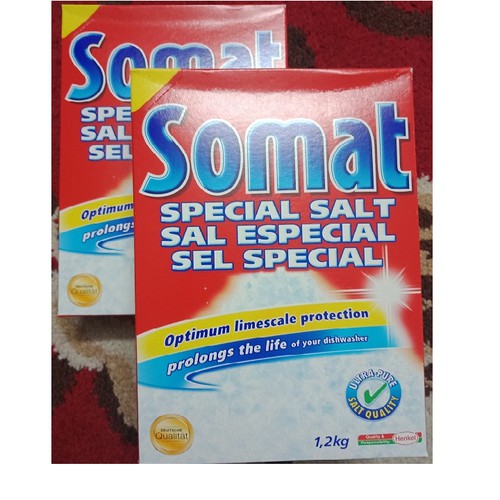Muối rửa chén bát Somat set 2.4kg