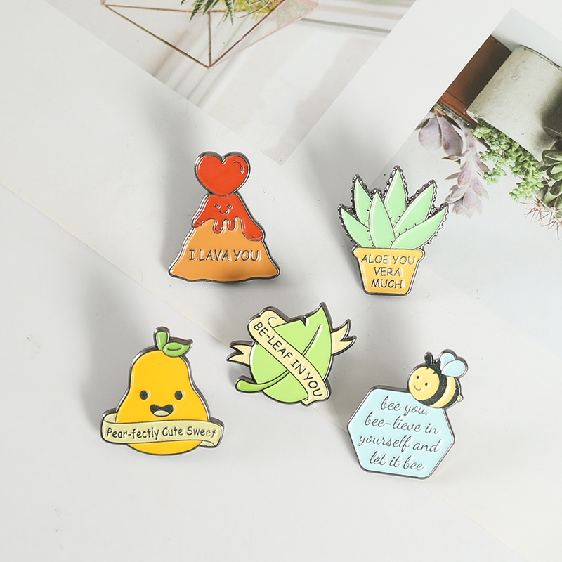 Huy hiệu cài áo hình hoạt hình ngộ nghĩnh