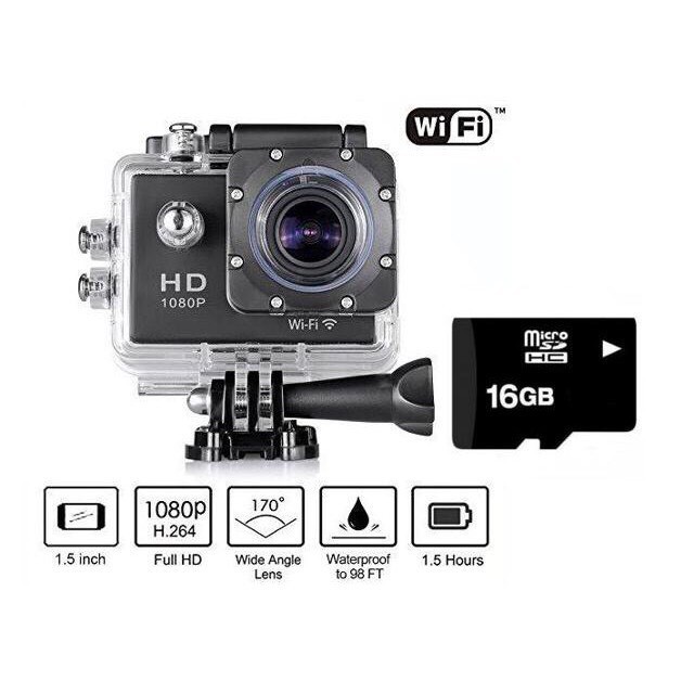 Xả Kho  Camera hành trình HD 1080 Sport Cam A9, Máy Ảnh, Máy quay phim tốc độ Full HD 1080P | BigBuy360 - bigbuy360.vn