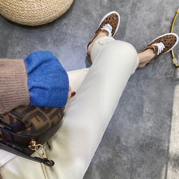 Quần Jean Đen Dài Tới Mắt Cá Chân Eo Cao Lót Lông Cừu Phong Cách Mới Năm 2021 Dành Cho Bạn Nữ