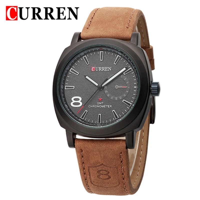 Đồng Hồ Quartz CURREN Chống Thấm Nước Với Dây Đeo Da 8139 X