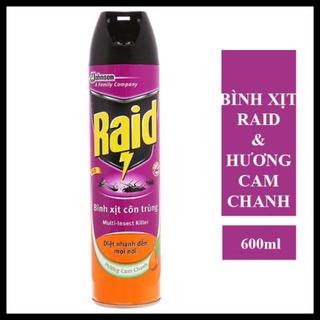 Xịt muỗi, côn trùng Raid chai 600ml