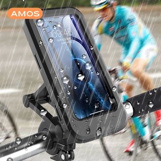 Giá đỡ điện thoại xe máy xe đạp điện amos công nghệ cao chống mưa - ảnh sản phẩm 3