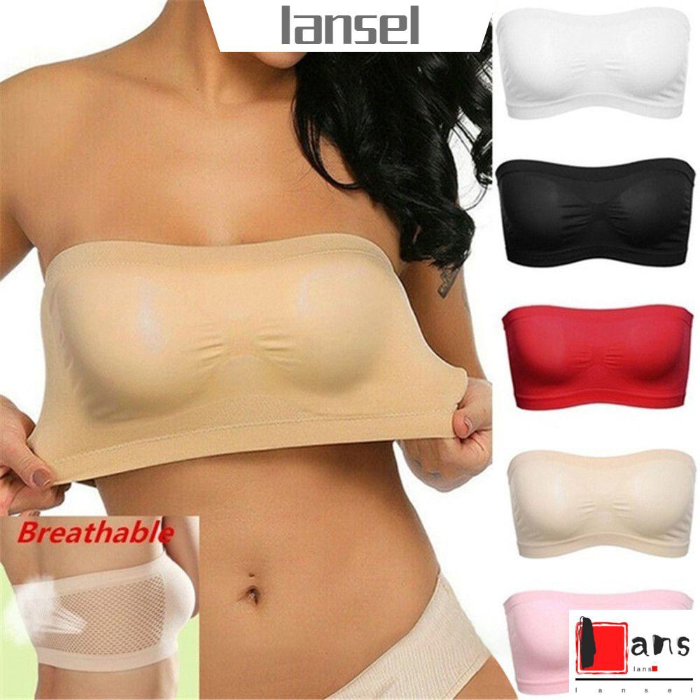 Áo lót không dây không đường may co giãn nhiều màu thời trang cho nữ