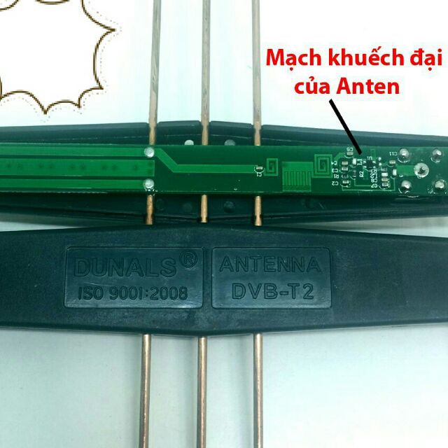 Anten tivi thu sóng DVB T2 Có mạch khuếch đại tín hiệu