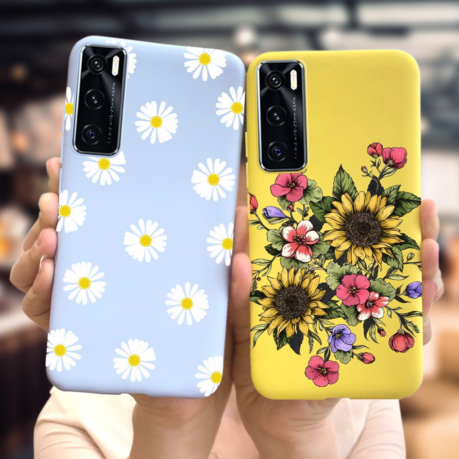 Ốp điện thoại họa tiết hoa xinh xắn cho vivo v20 v20se v20 2021 v2040 v 20 se v2022