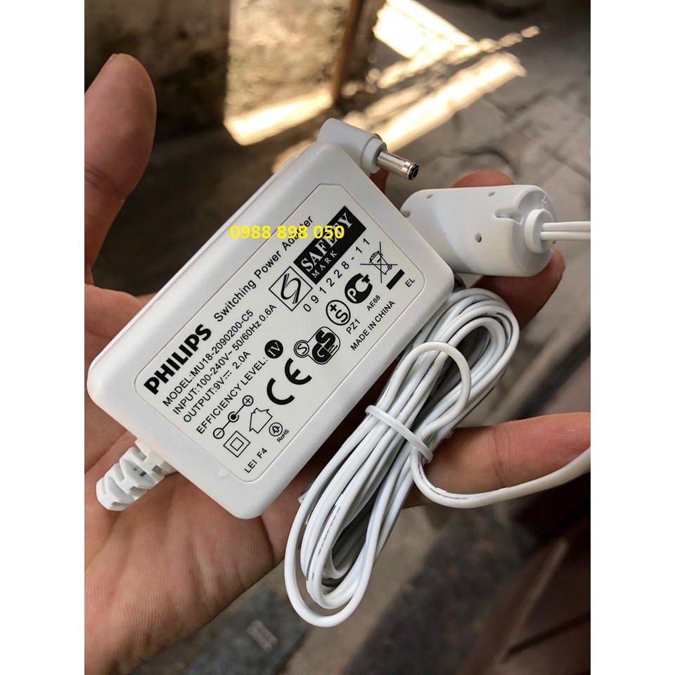 Adapter nguồn philips 9v 2a hàng cao cấp