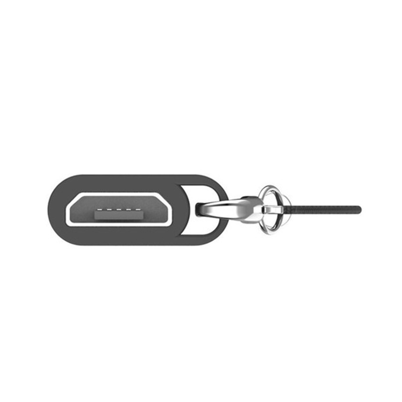 Bộ 2 đầu chuyển đổi Micro USB sang USB C kèm dây đeo tiện dụng cho du lịch/ làm việc