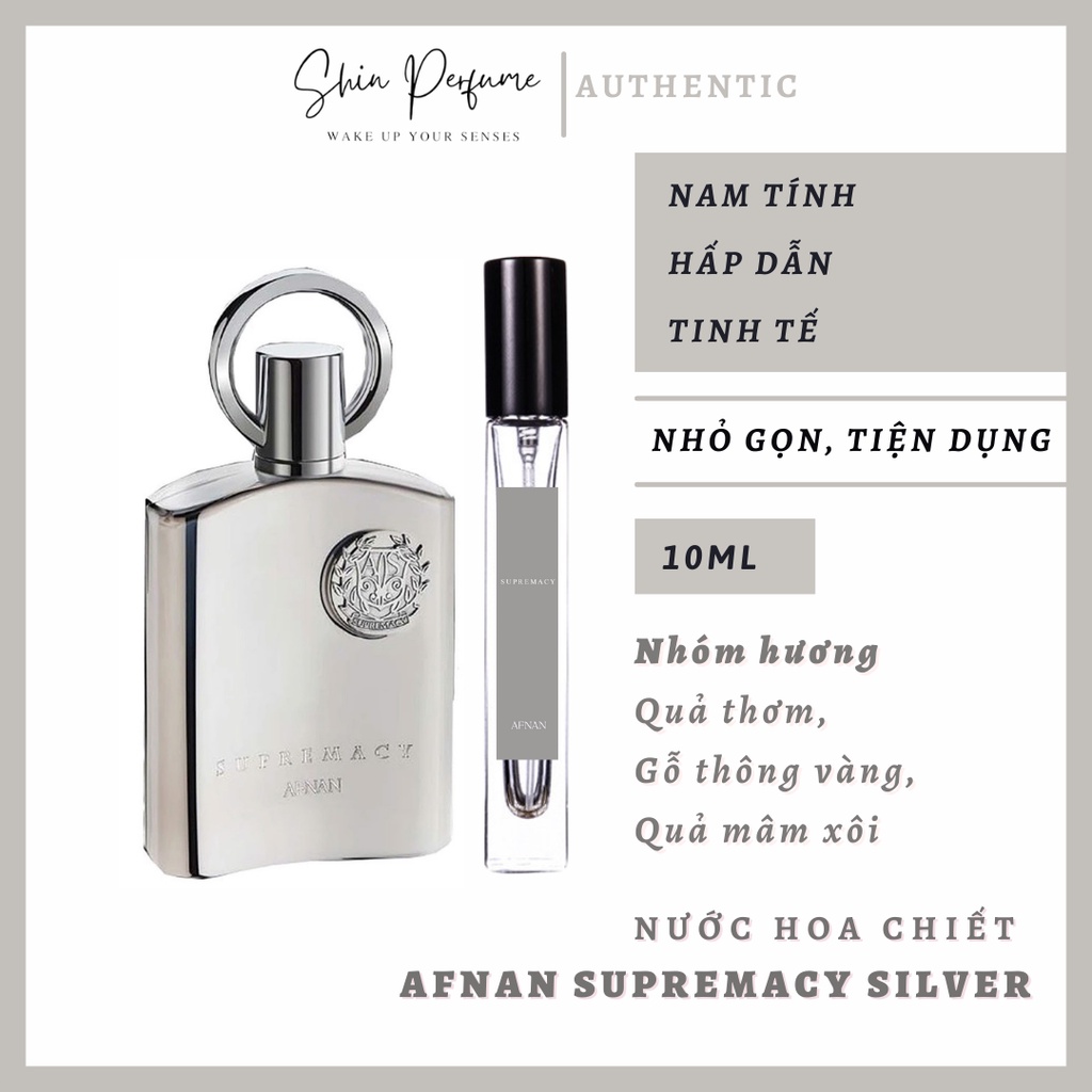 [ Mẫu thử ] Nước hoa Nam Afnan Supremacy Silver
