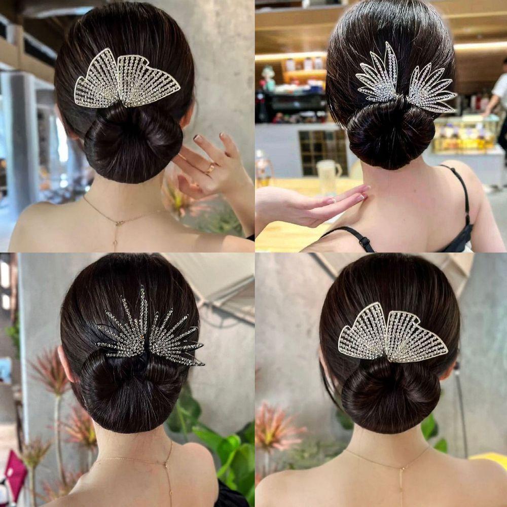 Kẹp Tóc Đuôi Ngựa Đính Đá Thời Trang Sáng Tạo Dành Cho Nữ jeremy1