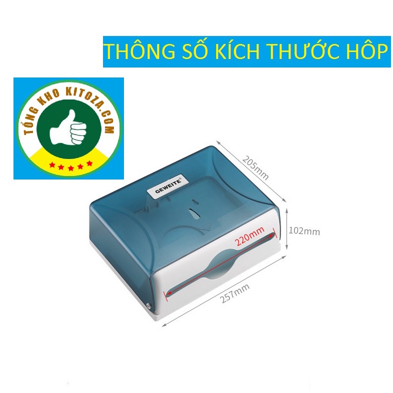 HỘP ĐỰNG KHĂN giấy lau tay phòng vệ sinh-văn phòng, tòa nhà - Hàng Cao cấp TAY TREO TƯỜNG hình chữ nhật vuông-thế hệ mới