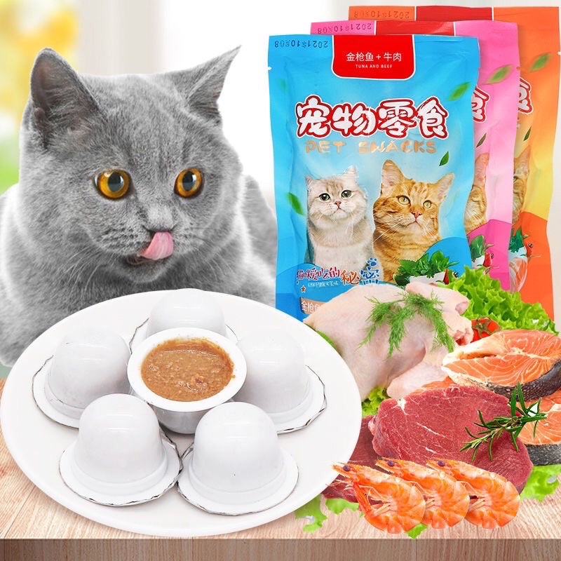 SÚP THƯỞNG DẠNG HŨ CHO MÈO 3 VỊ