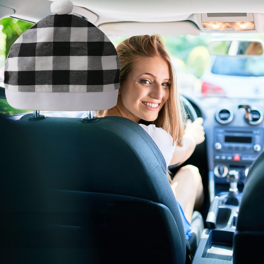 1 Vỏ Bọc Ghế Trang Trí Nội Thất Xe Hơi Phong Cách Giáng Sinh