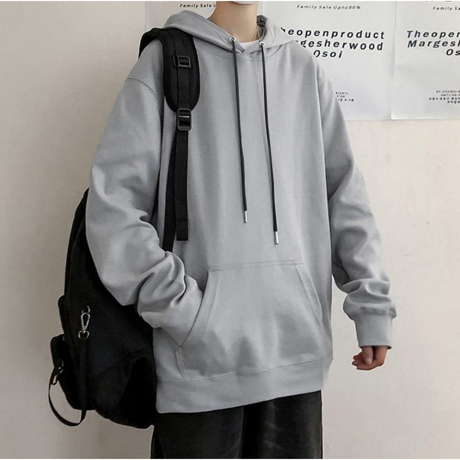 Áo Hoodie Trơn INICHI A857 Nam Nữ kiểu rúc chất nỉ thoáng mát cực đẹp | BigBuy360 - bigbuy360.vn
