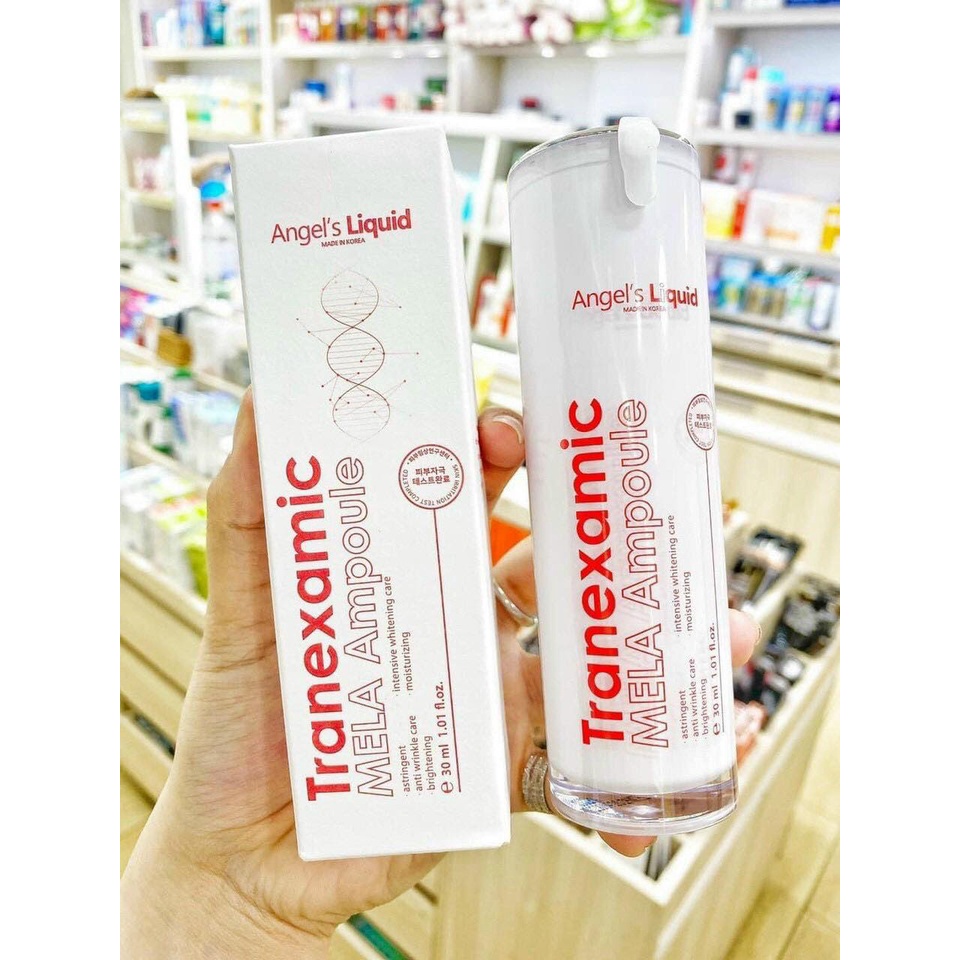 Siêu Tinh Chất Tranexamic Acid Xoá Thâm Đỏ, Mờ Sạm Nám Angel Liquid Tranexamic Mela Ampoule 30ml