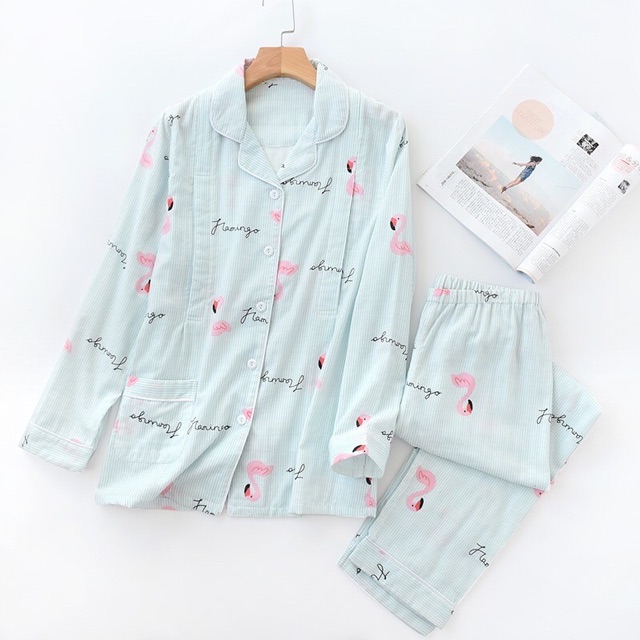 Bộ Pyjama bầu và sau sinh thô đũi Azuno AZ7189