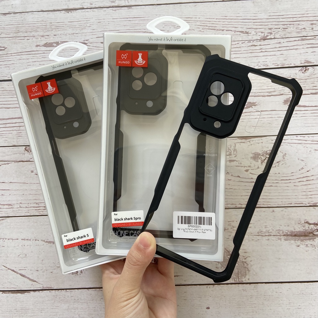 Ốp lưng XUNDD Black Shark 5 / 5 Pro - Mặt lưng trong, Viền TPU, Chống sốc