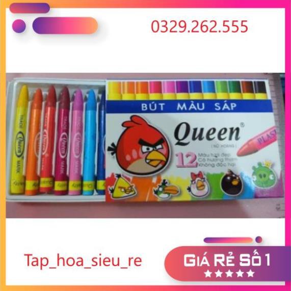 (Rẻ Vô địch) Bút sáp màu Queen 18 màu và 12 màu