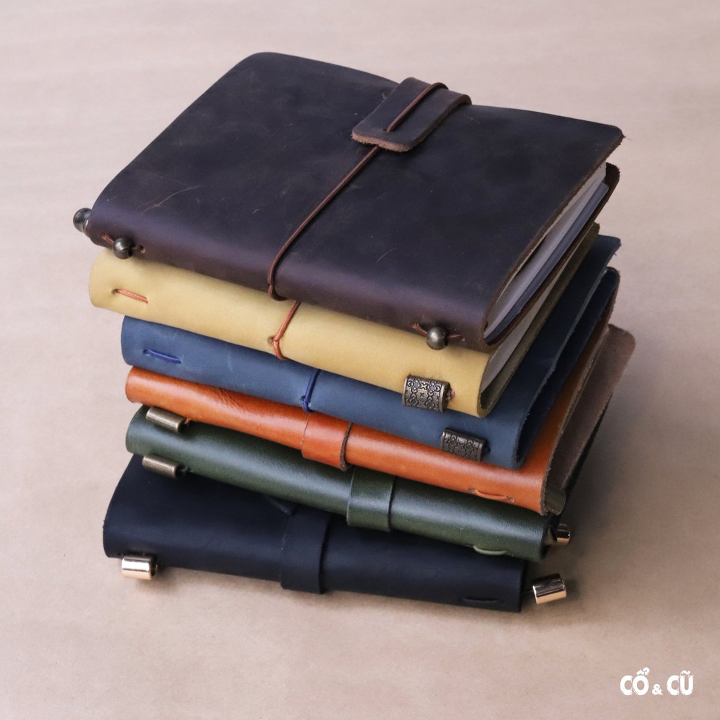 Sổ tay da thật handmade đa năng khắc tên độ bền trên 10 năm