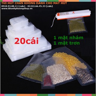 túi hút chân không đựng thực phẩm - túi hút chân không