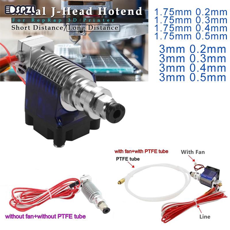 Tip J-Head Nozzle Aluminium Alloy E3D V6 Hotend Extruder Hard for Makerbot 3D Printer