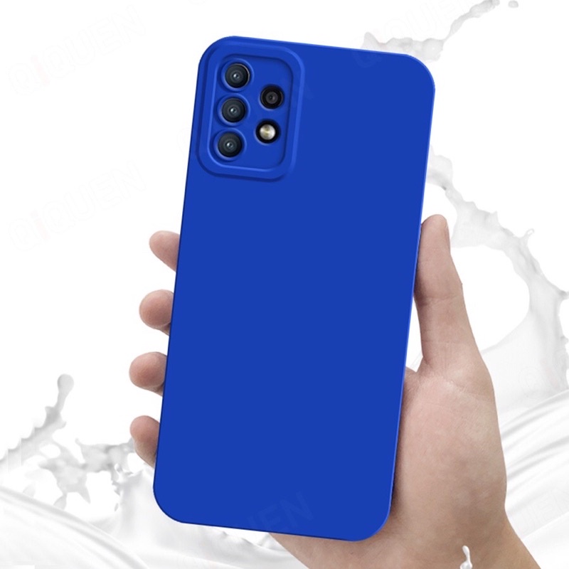 Ốp lưng Galaxy A51, A71, A32, A33, A53, A73 5G màu trơn có có màn dày bảo vệ camera