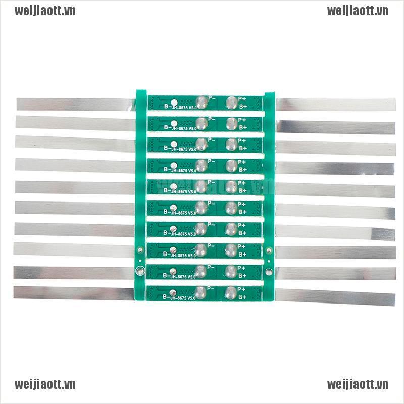 Set 10 bảng mạch bảo vệ pin Lithium 3A BMS Li-Ion 18650 1S 3.7V có đai hàn