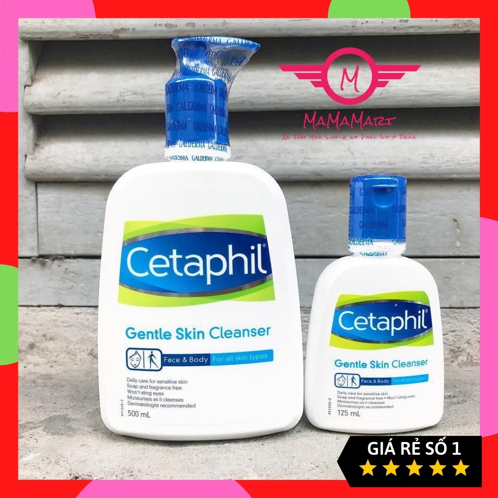 Sữa rửa mặt làm sạch dịu nhẹ Cetaphil Gentle Skin Cleanser ( 500ml,250ml,59ml) dành cho da dầu hoặc cho da khô