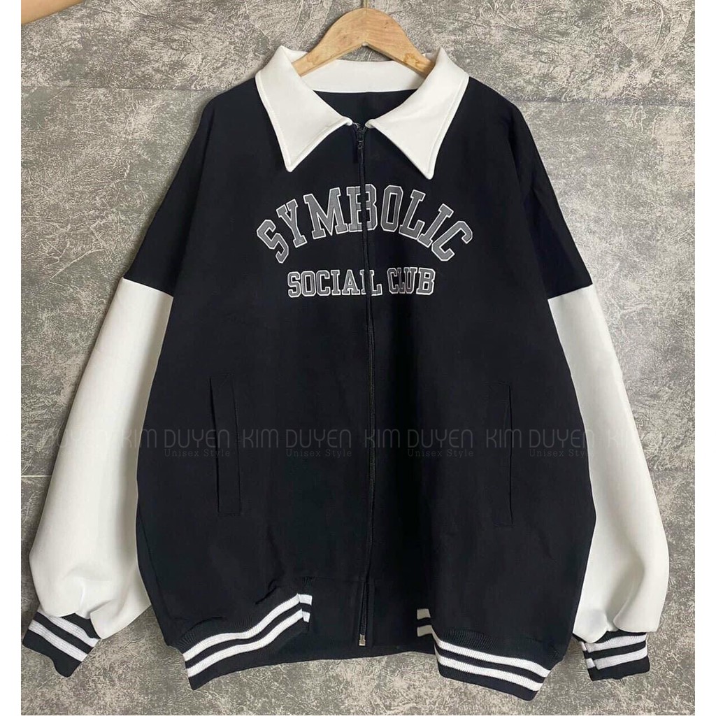 Áo Khoác Cổ Bẻ Chất Umi Dày Dặn Khoác Cổ Bẻ Form Rộng Tay To Mặc Thoải Mái Unisex SYMBOLIC [Video + Ảnh Thật]
