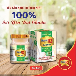 Yến chưng baby vị sữa non và vị dâu nano iq gold nest 38% yến sợi